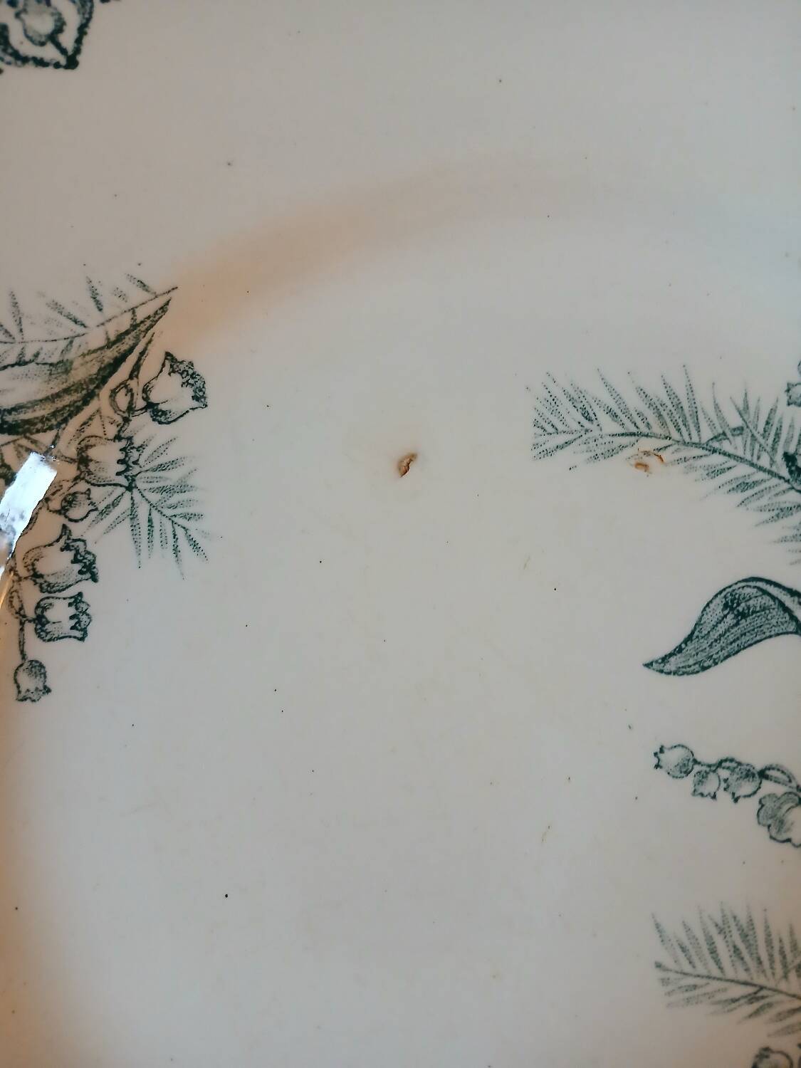 8 antique ironstone dinner plates