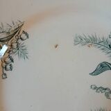 8 antique ironstone dinner plates