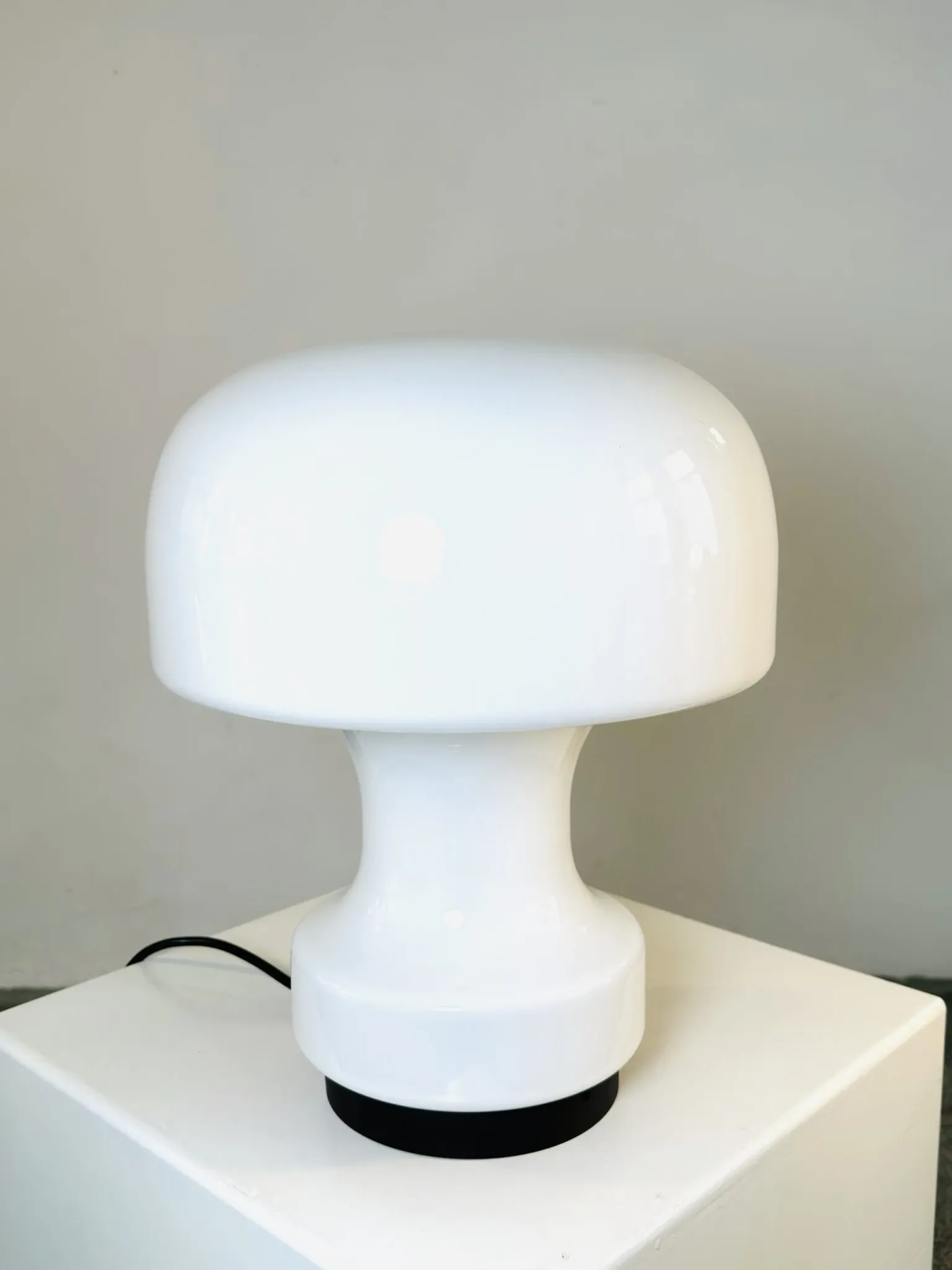 A-743 Mushroom Lamp By Glashütte Limburg, Germany, 1970S