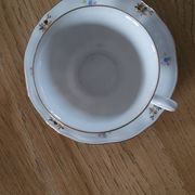 4 cups and saucers in porcelain from Bavaria