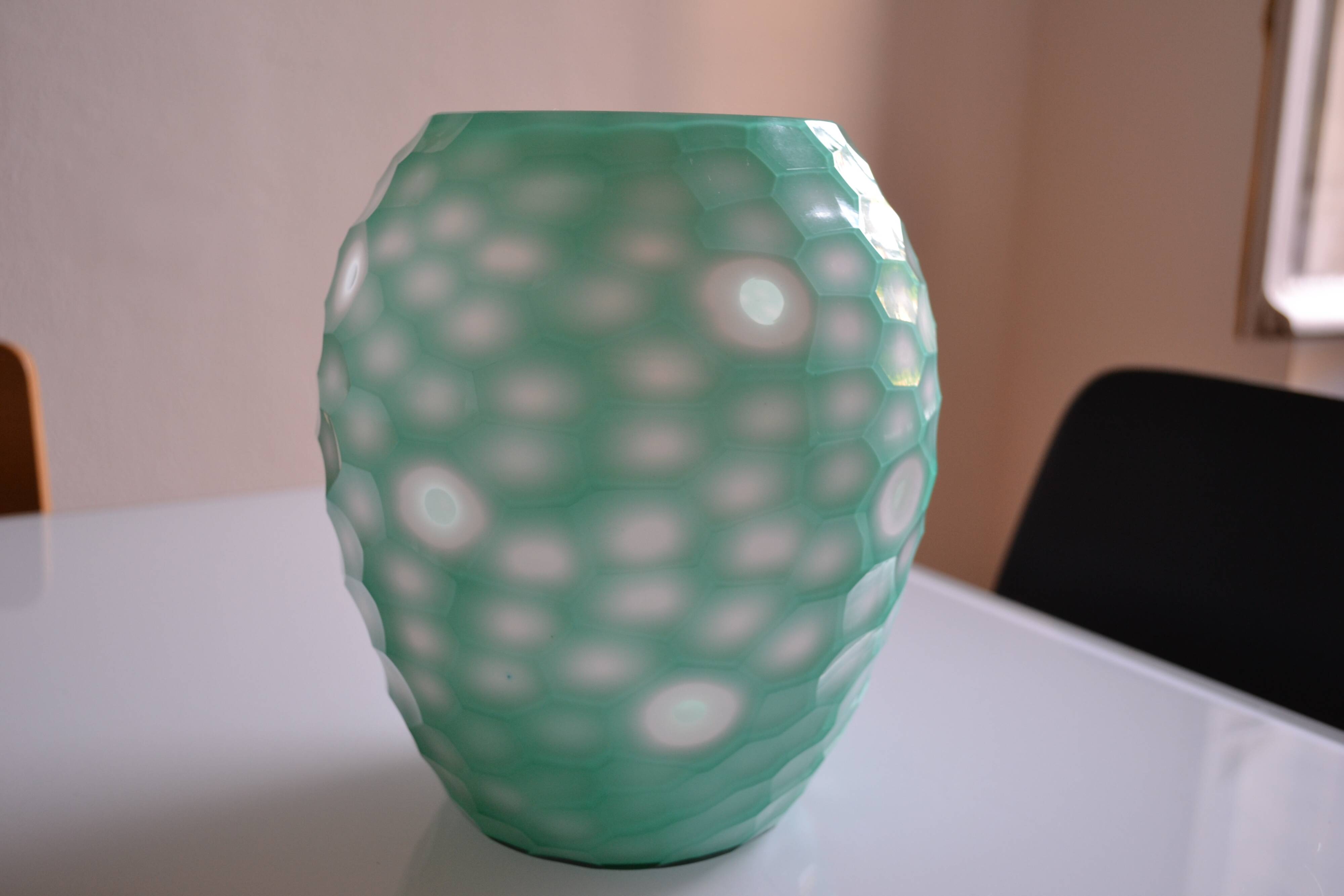Celadon size multilayer glass vase