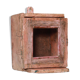 Vitrine murale petite ancienne boite a horloge patine d'origine inde