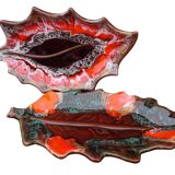 Collection de 8 pièces de faïence vintage française de Vallauris