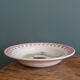 Antique deep dish with hand-painted rooster, Charolles earthenware