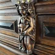 Antique carved wooden buffet in Renaissance style, late 18th / early 19th century.