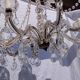 4 vintage crystal chandelier pendants