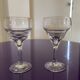 Set of 2 old digestive glasses