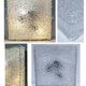 Holophane square wall lamp XL glass design 60s