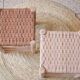 2 Tabouret en cuir et bois clair