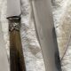 Couteaux anciens corne et lame d'acier