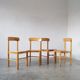 4 brutalist pine dining chairs attributed to rainer daumiller for hirtshals savvaerk