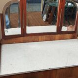 Art Deco dressing table with articulated triptych mirror