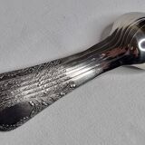 Set of six "Burgsil" stainless steel teaspoons with rabbit decoration