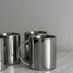 Set of 4 stainless steel cups