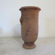 Terracotta vase . .