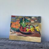 Still life painting oil on canvas