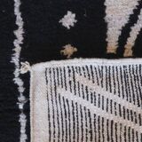 Tapis berbère noir et blanc