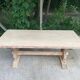 19th century monastery table renovated in raw oak 180cm