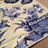 Rectangular dish 19th century Celadon green background Imari Japan