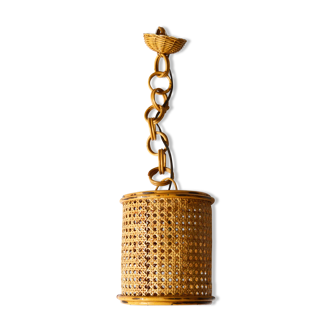 Rattan suspension light
