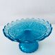 Blue glass stand cup