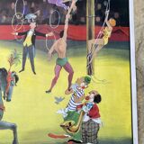 Illustration of vocabulary poster The circus & the room