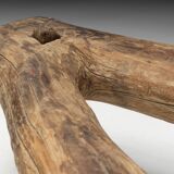 Tabouret tripode primitif Wabi Sabi, France, 18ème siècle