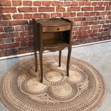 Classic dark wood bedside table