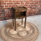Classic dark wood bedside table