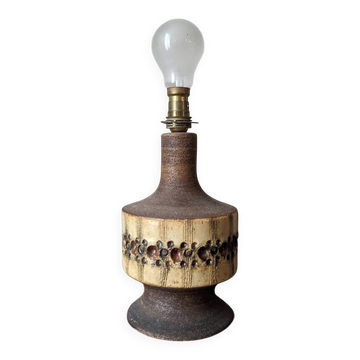 Pied de lampe en grès fabrication artisanale campagne bohème scandinav