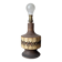Lamp base in stoneware, handcrafted, bohemian Scandinavian style.