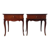 Paire de tables de chevet rétro vintage