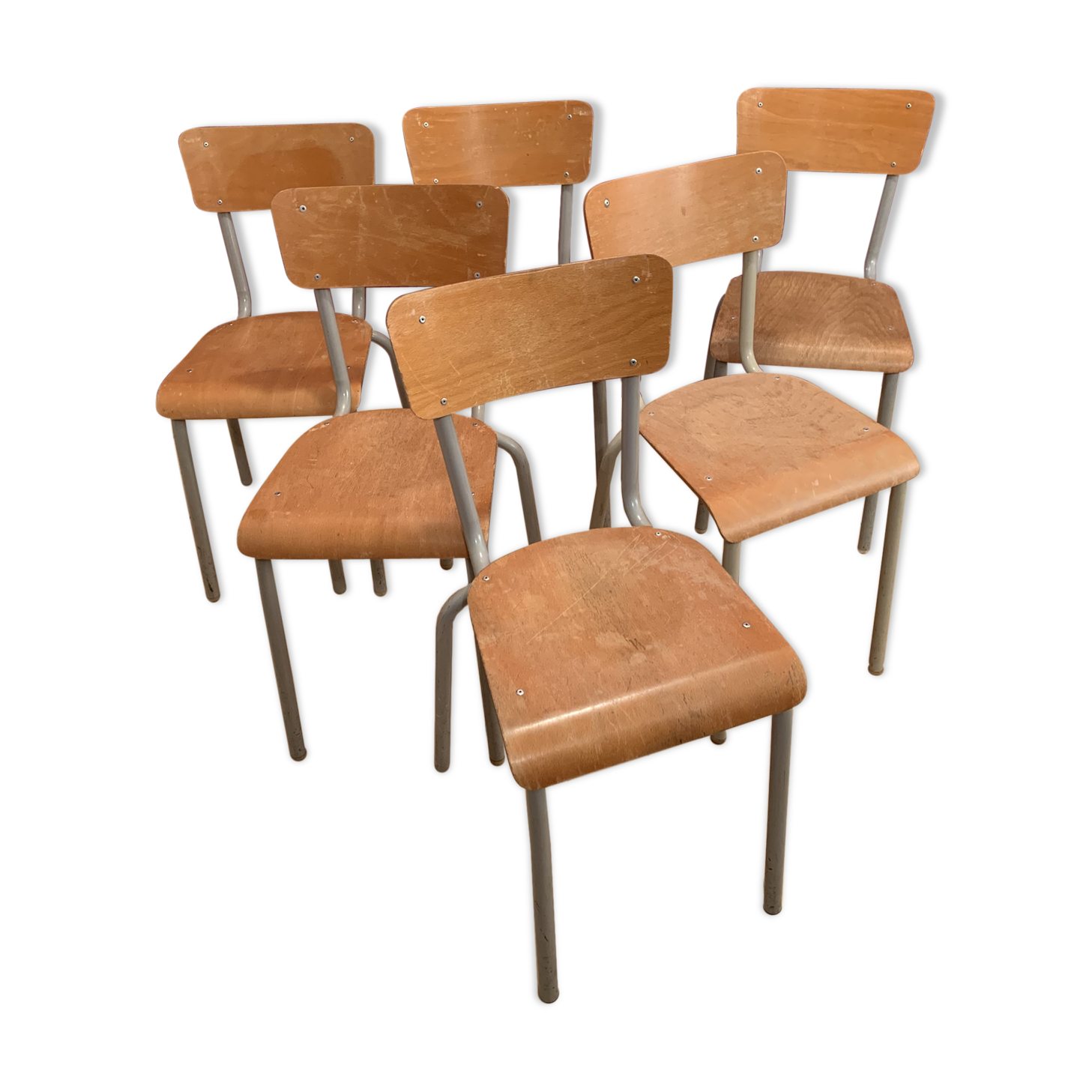 Lot of 6 mullca chairs