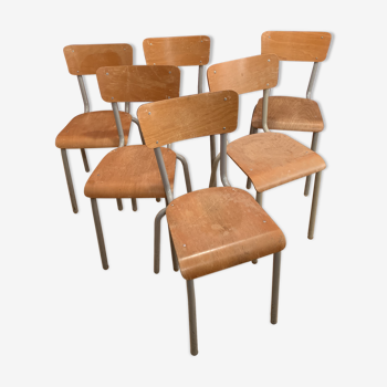 Lot of 6 mullca chairs