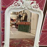 Mirror era Napoleon III, pediment and decorated frame