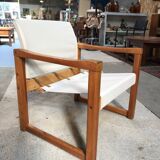 Vintage armchair by Karin Mobring from the 70s, new fabric and straps