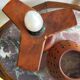 Olive wood lamp