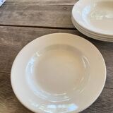 5 ôpaque soup plates from gien