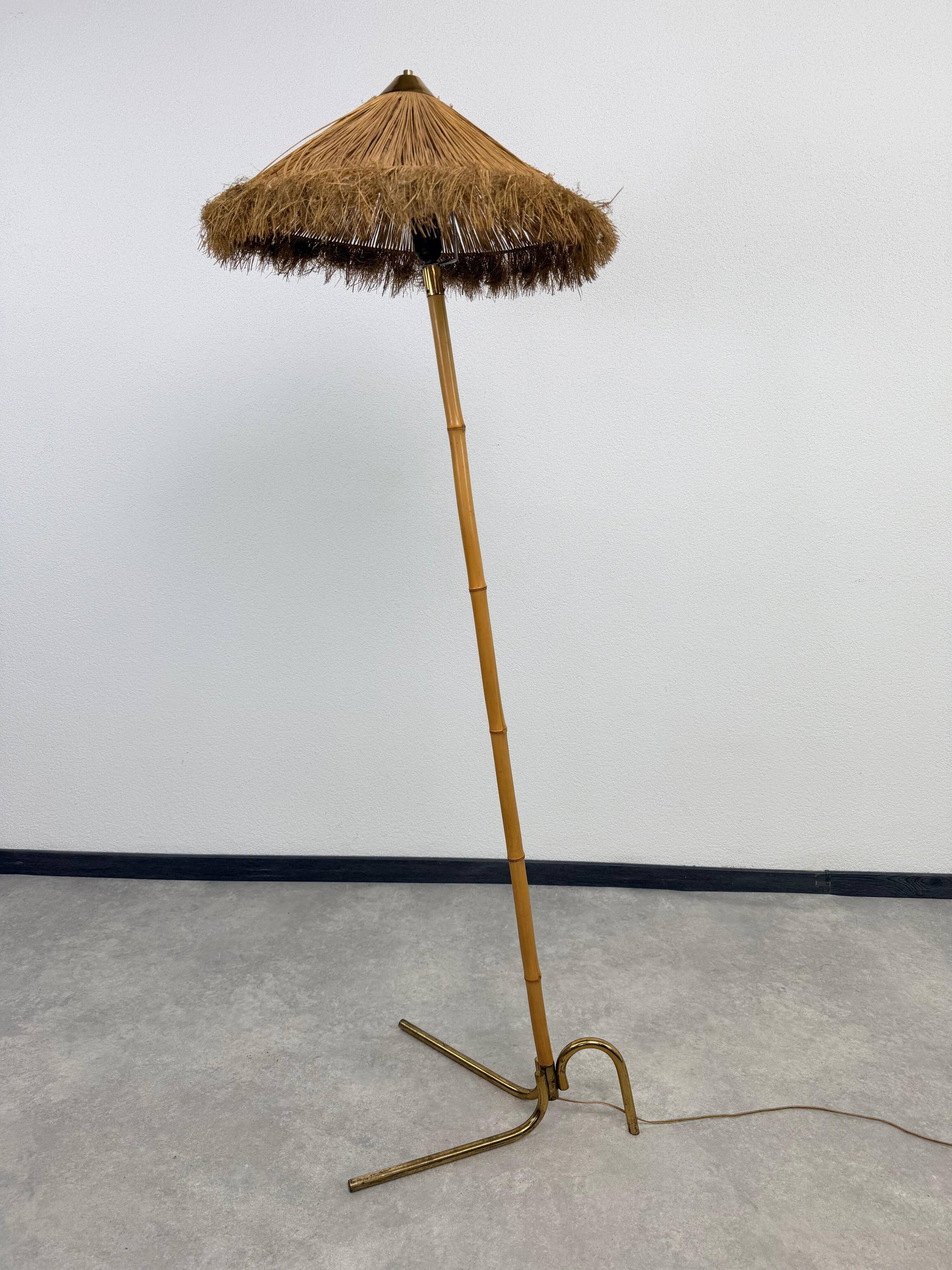 Bamboo floor lamp by Rupert Nikoll (Austria)