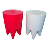 Duo of XO Bubu I stools by Philippe Starck