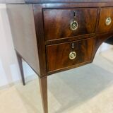 Sheraton flamed mahogany serving trolley, late 18th century