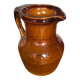 Old ST CLÉMENT vintage brown ceramic pitcher