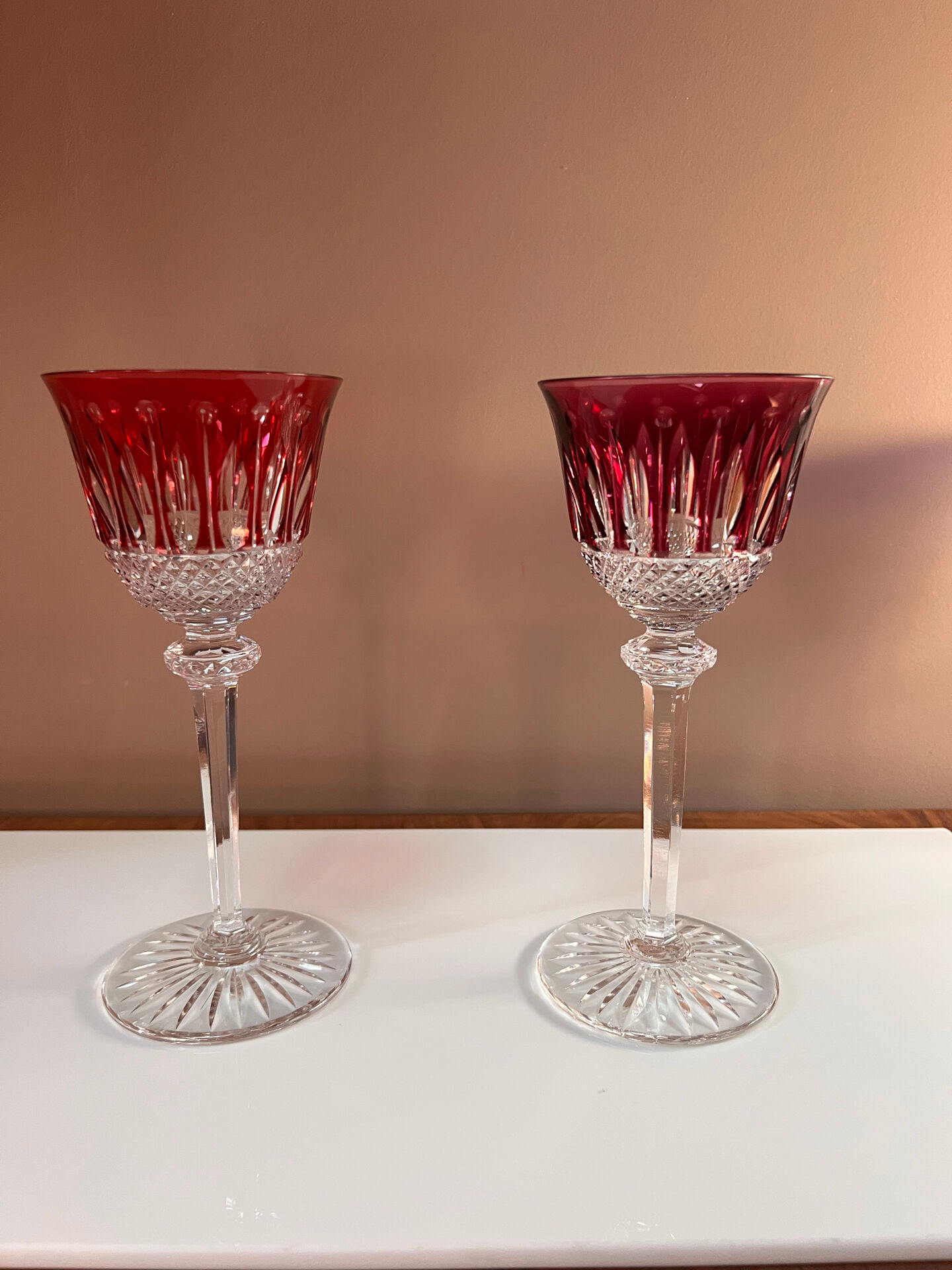 6 verres à vin en cristal Saint Louis