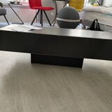 Metallica low console, raw steel storage unit