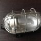 Industrial style porthole wall light / vintage 60s-70s