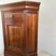 French vintage corner cabinet in solid wood by Ernest Ménard.