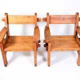 David Rosèn, pair of Berga armchairs for Nordiska Kompaniet, 1944.