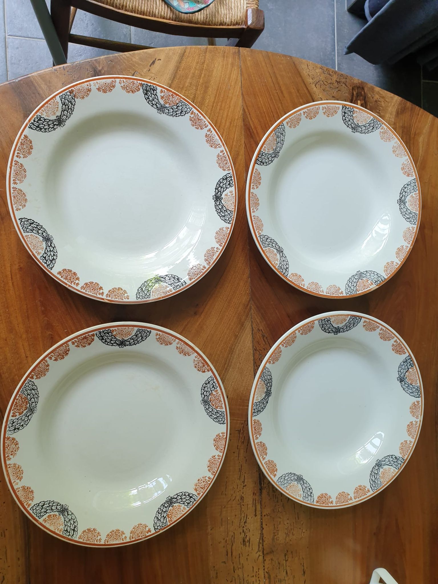 Antique dessert plates