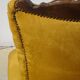 Golden yellow velvet armchairs