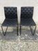 Pair of designer black chairs